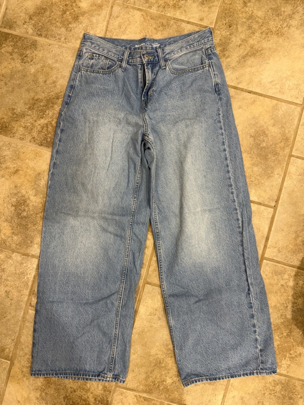 Old Navy Light Blue Wide Leg Jeans